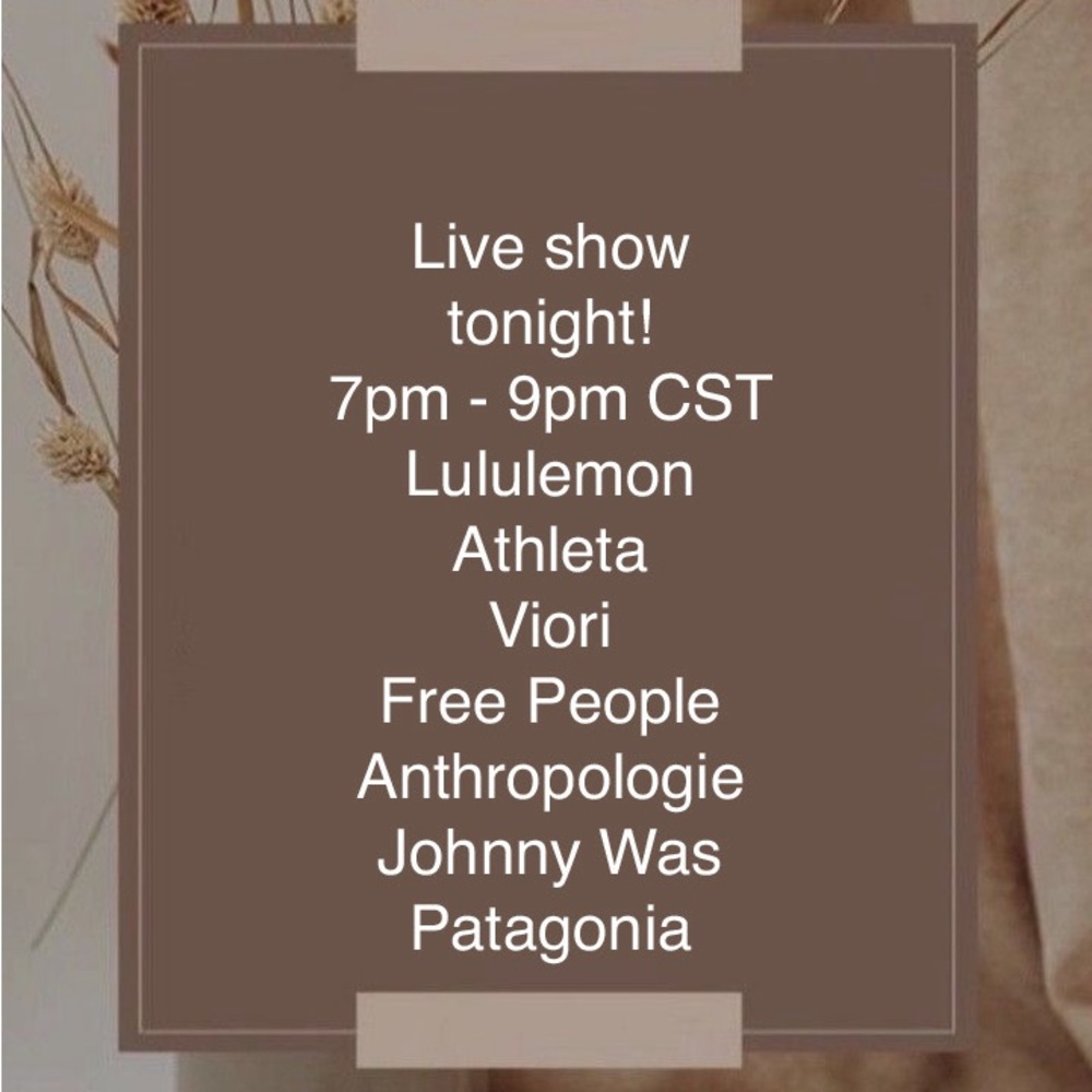 My biggest drop of Lululemon so far! Live show tonight!